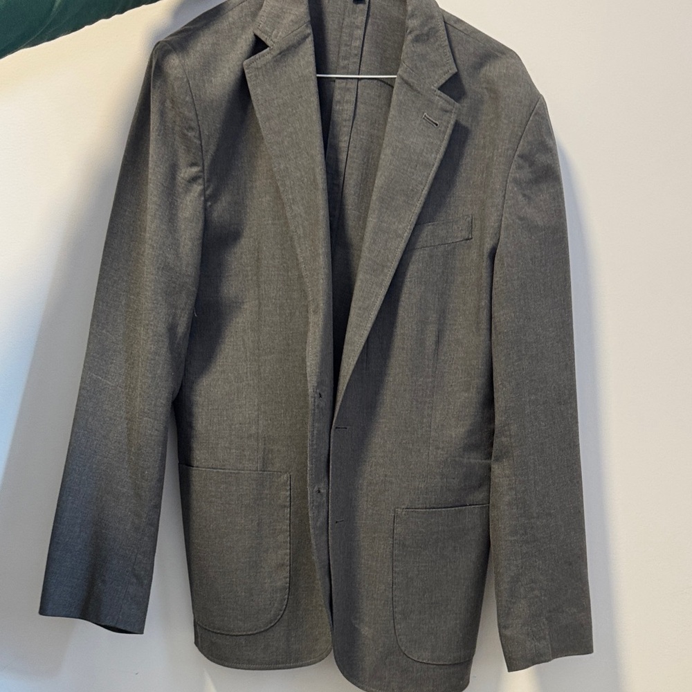 J. Crew Gray Men's Single-Breasted Blazer